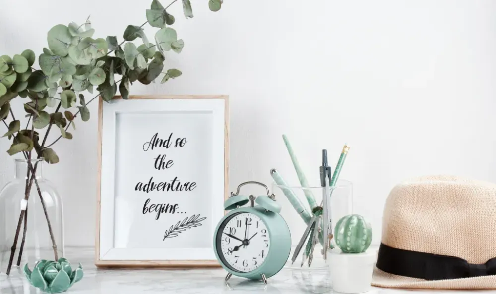 Travel decor on a white background